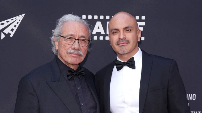 Edward James Olmos and Rafael Agustin